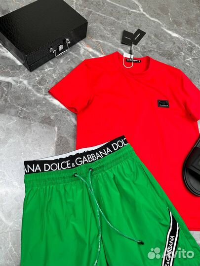 Dolce gabbana шорты футболка