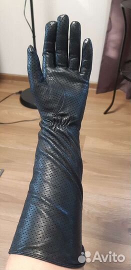 Перчатки кожаные женские 8 размер новые