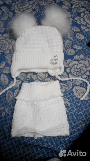 Комплект шапка, снуд