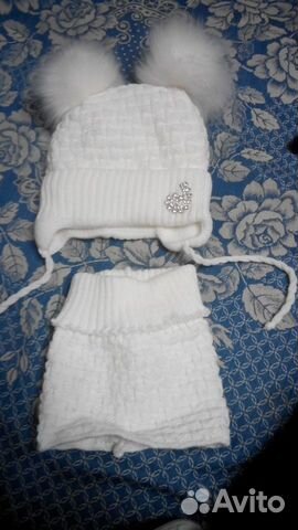 Комплект шапка, снуд