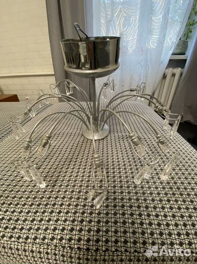 Люстра хрустальная потолочная б/у