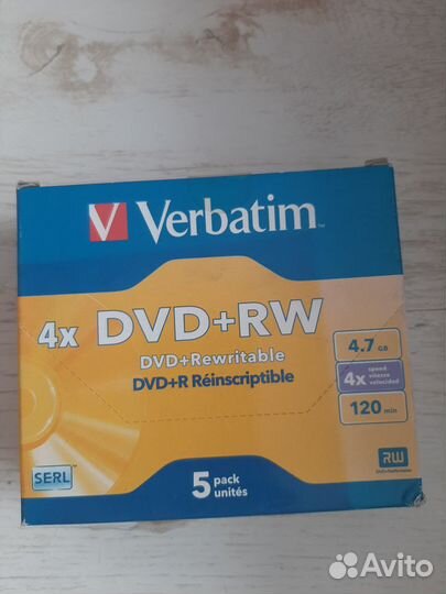 Болванка Verbatim DVD-R, DVD-RW