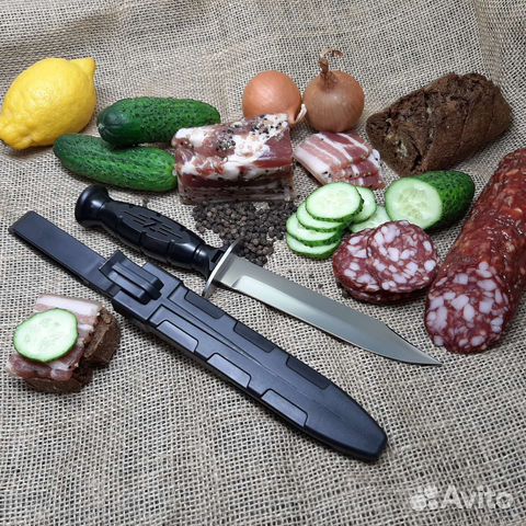 Нож Вишня нр-43 пластик ножны на молле