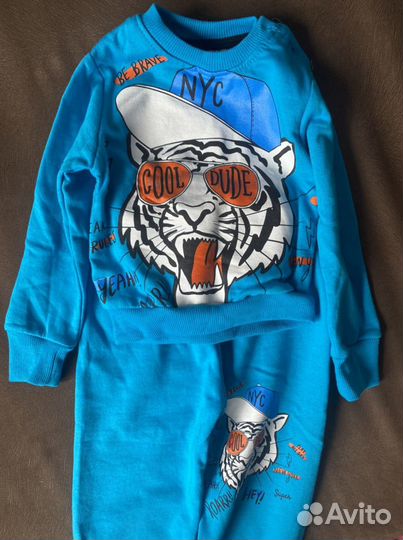 Новый турецкий Детский костюм для мальчика 1 год