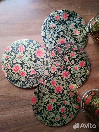 Жестяные банки СССР хохлома