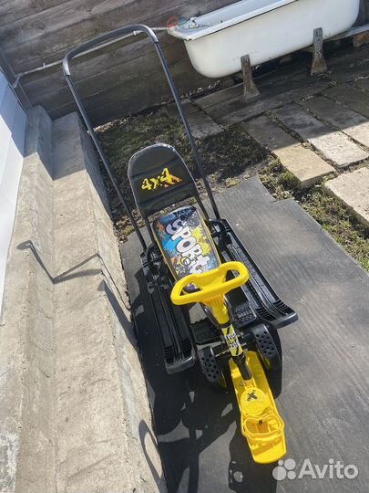 Снегокат с ручкой