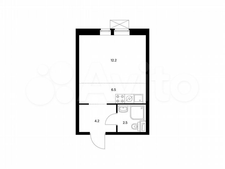 Квартира-студия, 25,4 м², 29/33 эт.