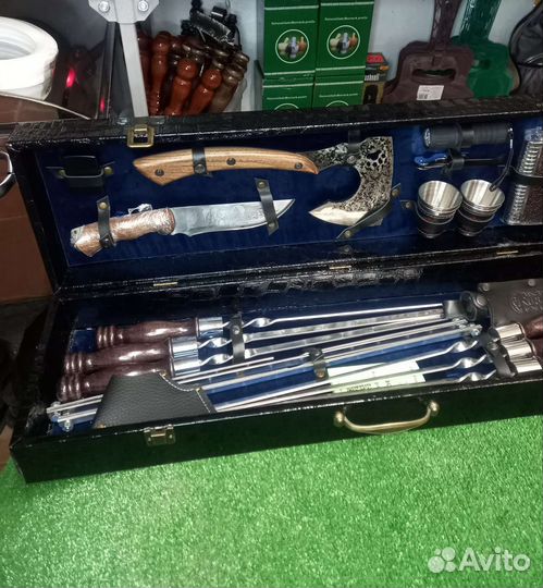 Набор шампуров в кейсе