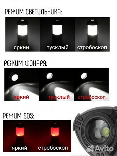 Фонарь рыболовный, кемпинговый