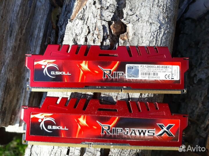 G.SKill RipJawsX 8GB DDR3 Kit 2x4GB 1600 MHz