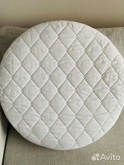 Круглый матрас для кроватки трансформер