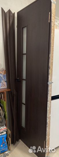 Межкомнатные двери бу 70 см с коробкой