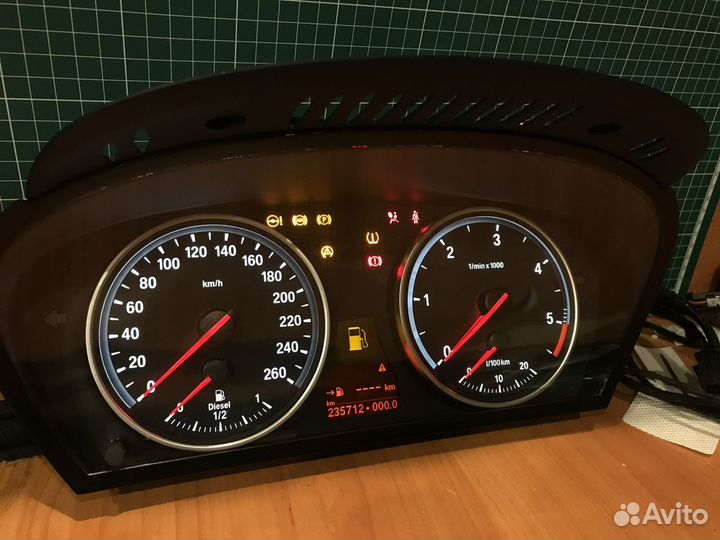 Пересвет приборных панелей BMW