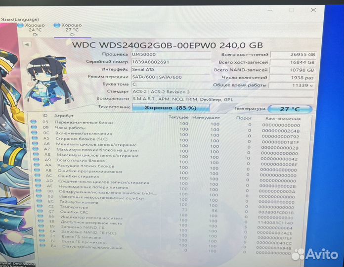 WD SSD m.2 240GB 2280