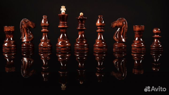 Шахматы «Карелия» (Мореная карельская береза)