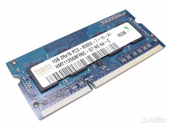 Oзу 1Gb PC3-8500S-7-10-A1 Hynix