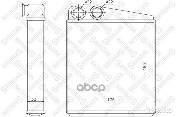 Радиатор печки vw eos 2.0fsi tiguan 1.4 Stellox