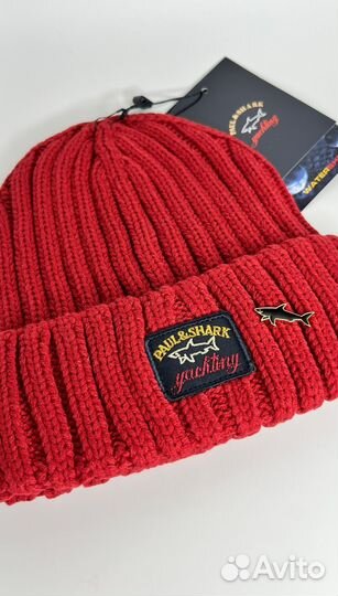 Шапка paul shark красная