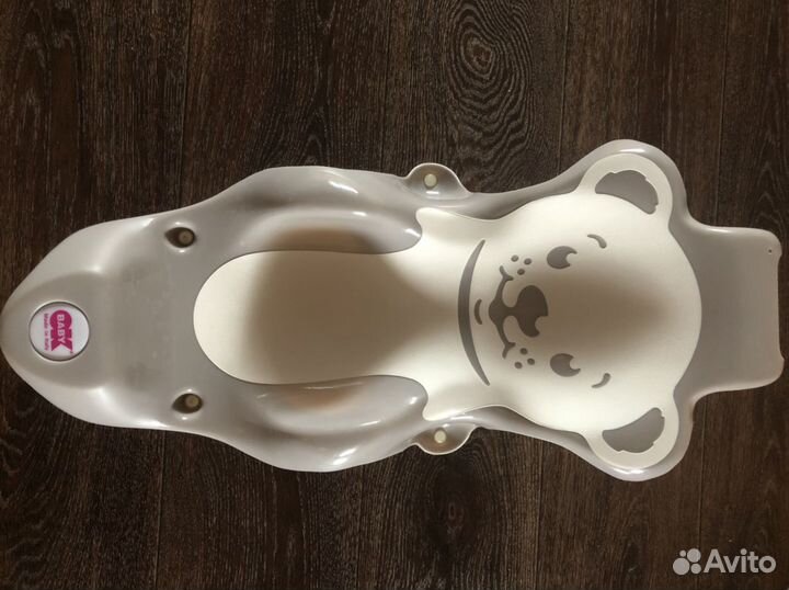 Горка для купания Okbaby Buddy, цвет: светло-серый