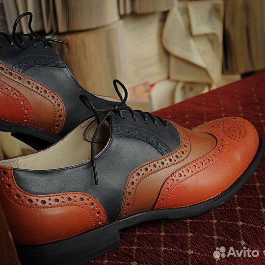 Туфли мужские кожа полные Броги