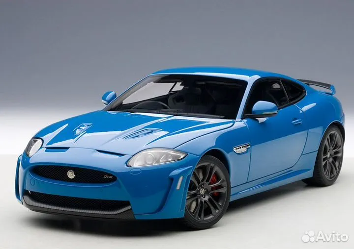 Редкая модель Jaguar XKR-S Autoart 1:18 blue 2011