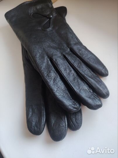 Перчатки женские кожаные, разм. 7,5