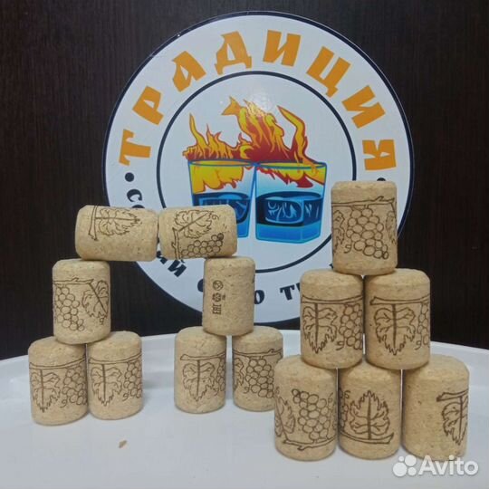 Пробка корковая винная агломерированная 50 штук