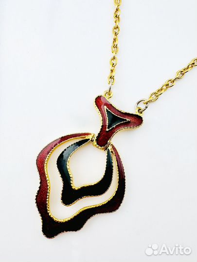 Винтажный кулон Avon США эмаль