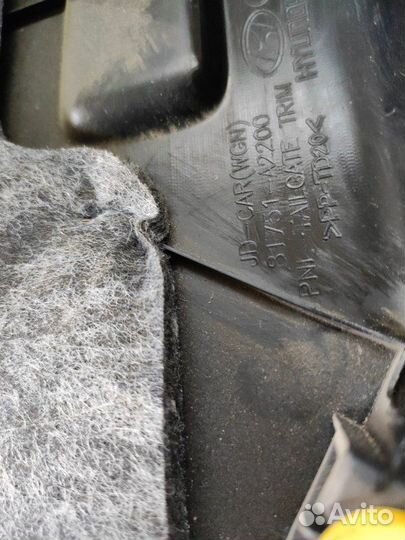 Обшивка крышки багажника Киа Cee'd Jd универсал II