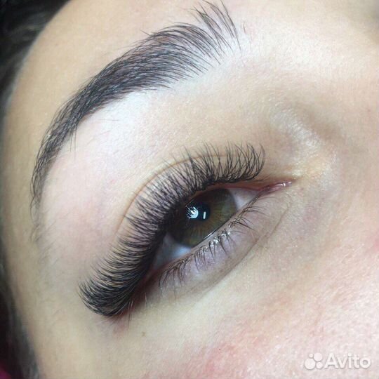 Наращивание ресниц и оформление бровей/ обучение