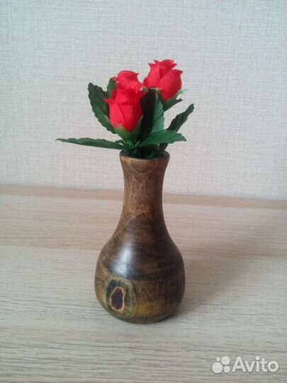 Ваза деревянная декоративная