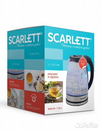 Чайник электрический scarlett новый