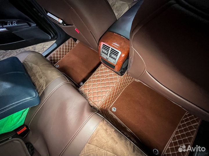 3Д 3D коврики из экокожи с широкими бортами