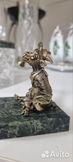 Бронзовая статуэтка коза