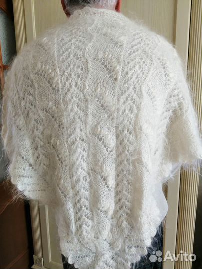 Новый платок шаль 100проц.козий пух ручная работа