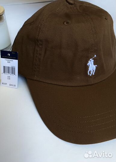 Polo Ralph Lauren кепка коричневая