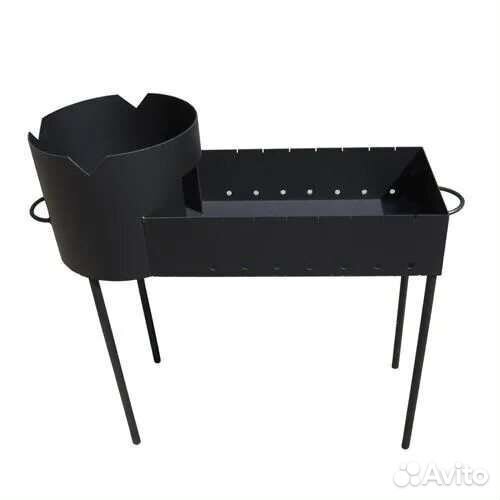 Мангал с казаном с крышкой