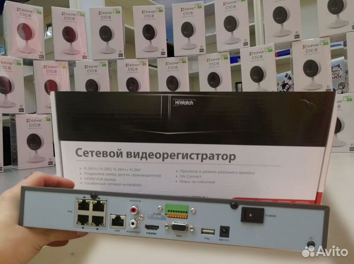 IP Регистраторы 4 PoE кан. DS-N304P(C) HiWatch