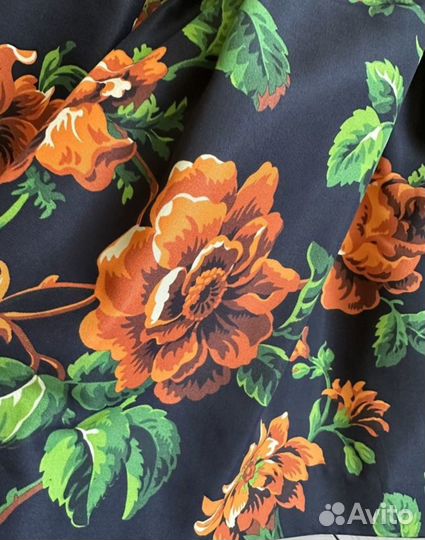 Юбка Miu Miu Floral-print silk