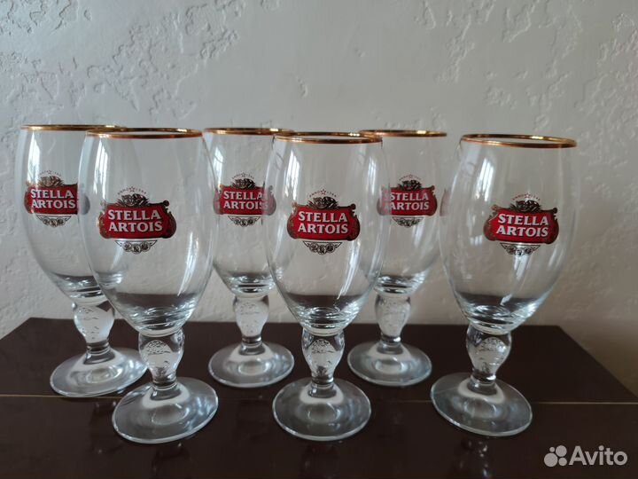 Новые пивные бокалы Stella Artois Стелла Артуа 0,5