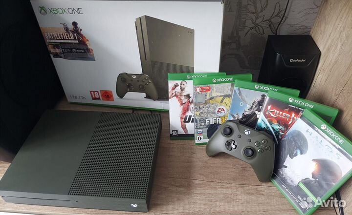 Xbox One S 1 tb c играми