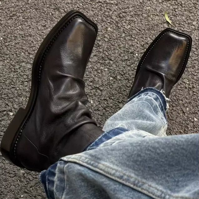 Казаки ботинки Dolche Gabbana Saint Laurent type