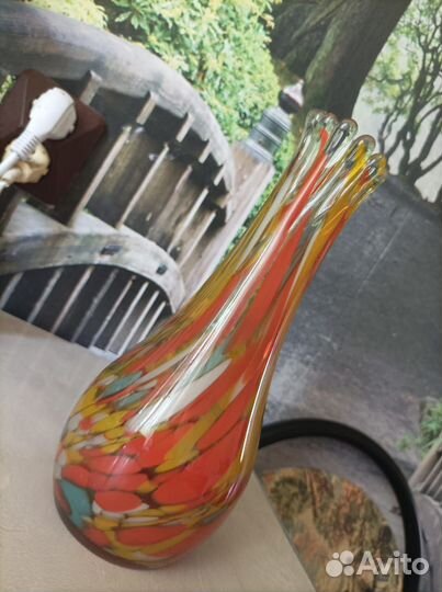 Ваза цветное стекло