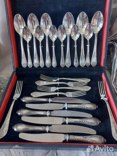 Набор столовых приборов мельхиор СССР зиш Классик