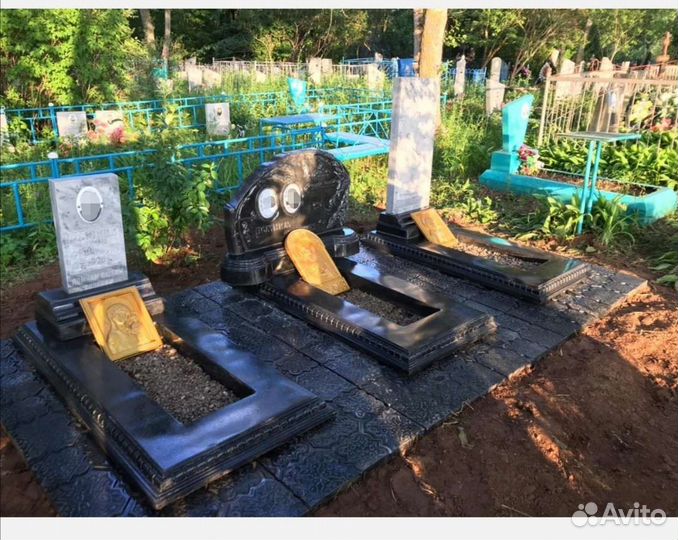 Памятники, оградки, благоустройство могил