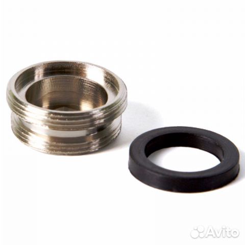 Металлическая муфта-переходник с крана на дивертор