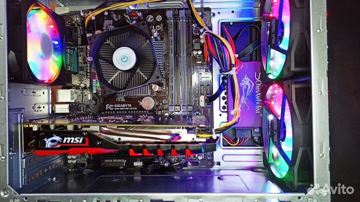 Игр пк E3-1270v3(Core i7-4770) GTX1050Ti-4Gb 8Gb