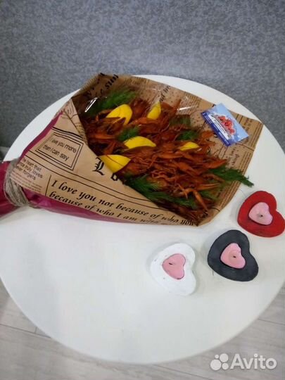 Сьедобный букет из раков, раки