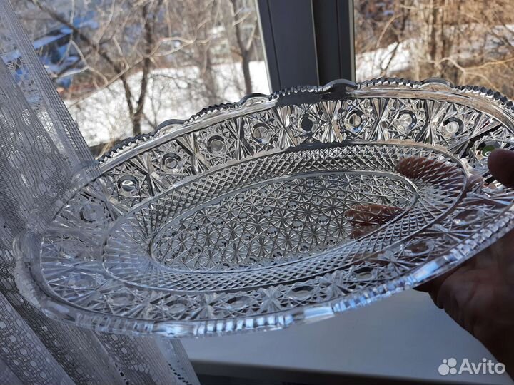 Блюдо хрустальное СССР