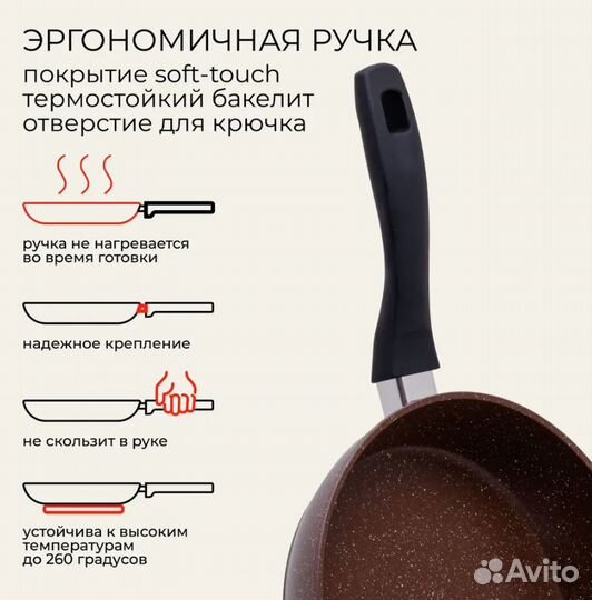 Сковорода с крышкой 28 см новая